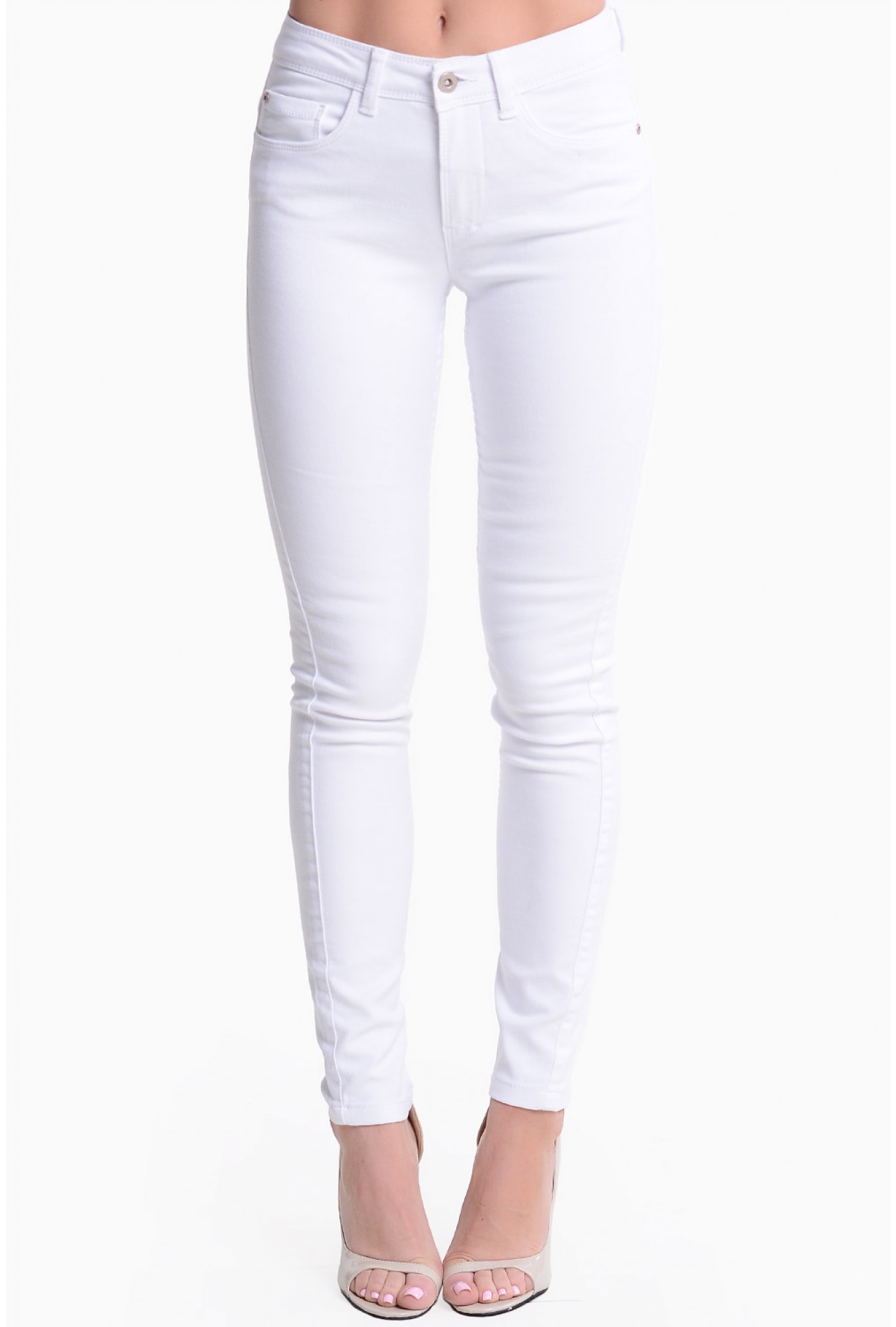 white soft jeans