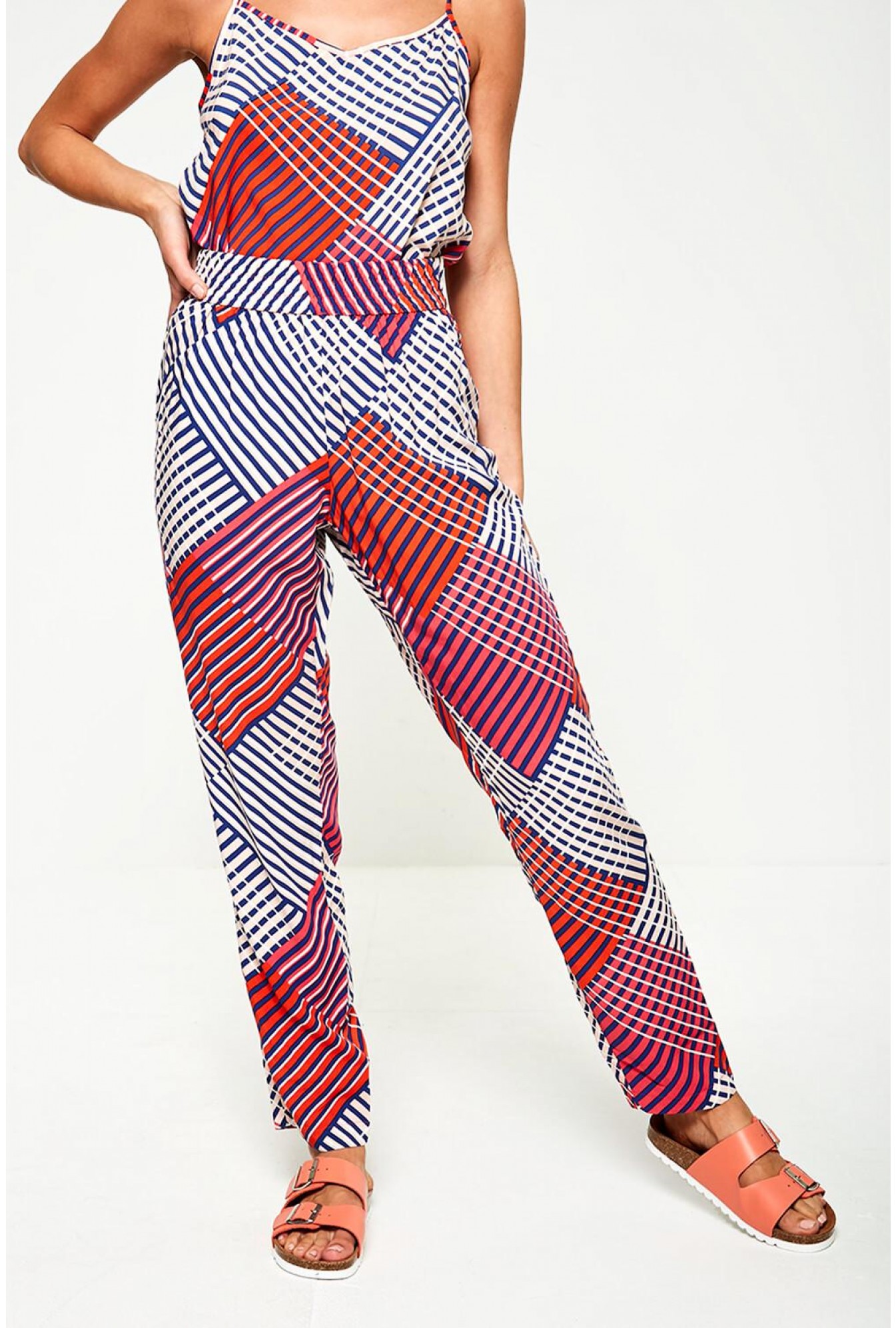 JDY Abstract Print Trousers | iCLOTHING