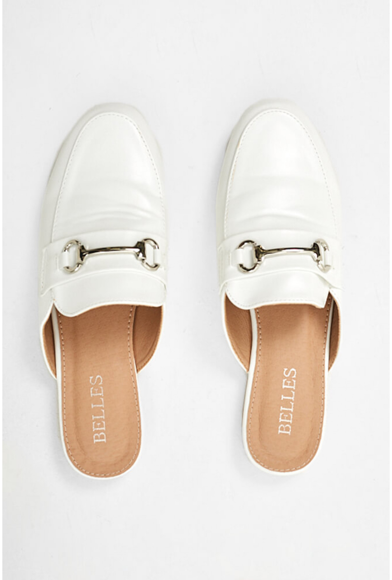 white mule loafers