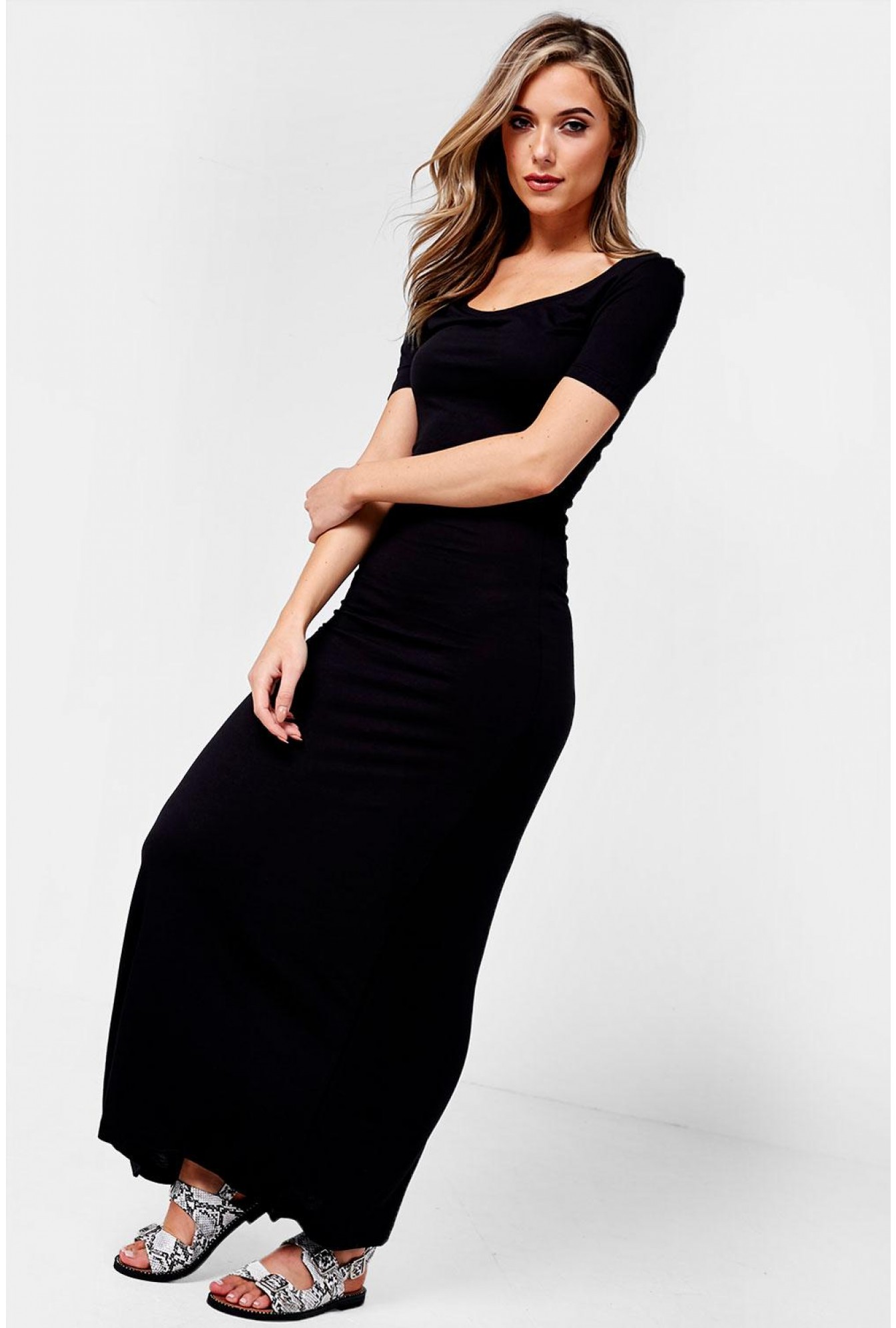Only Casual Maxi Dress in Black | iCLOTHING