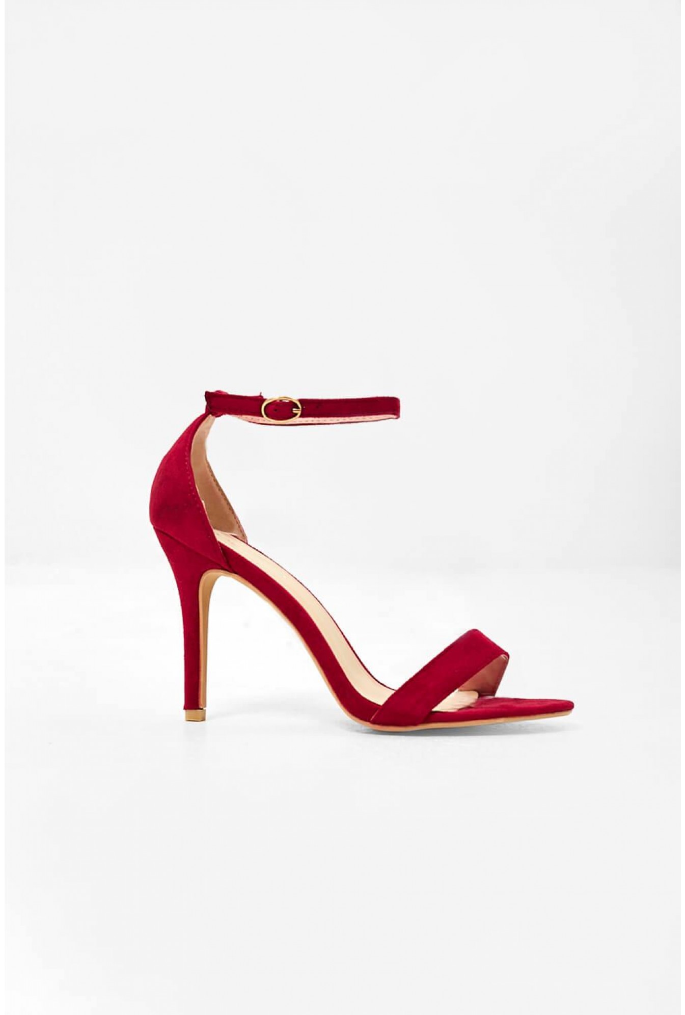 Cole Suede Barely There Heeled Sandals 