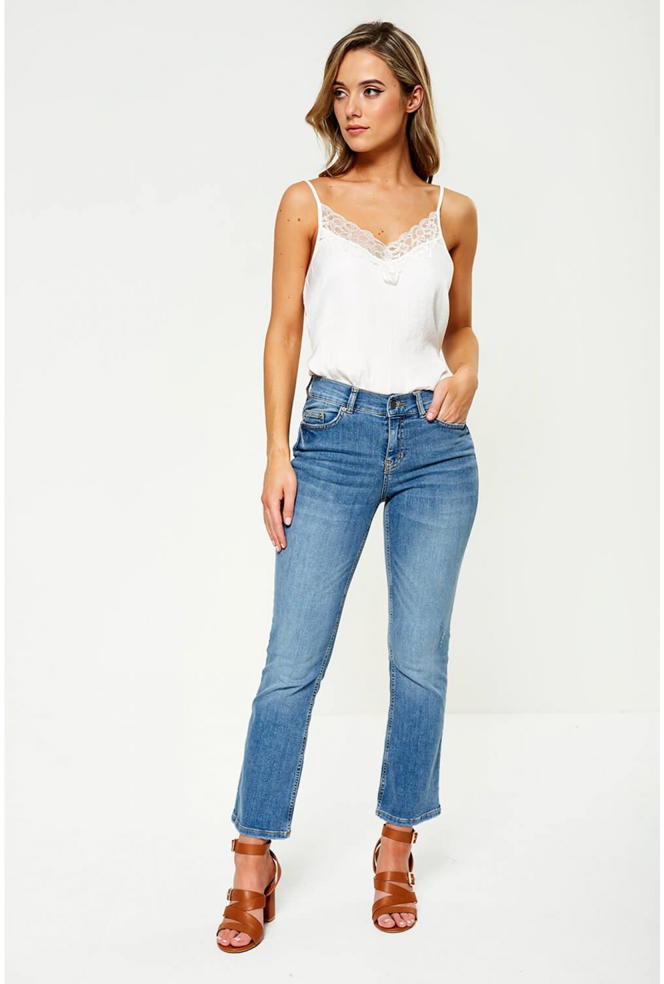 pieces flared jeans