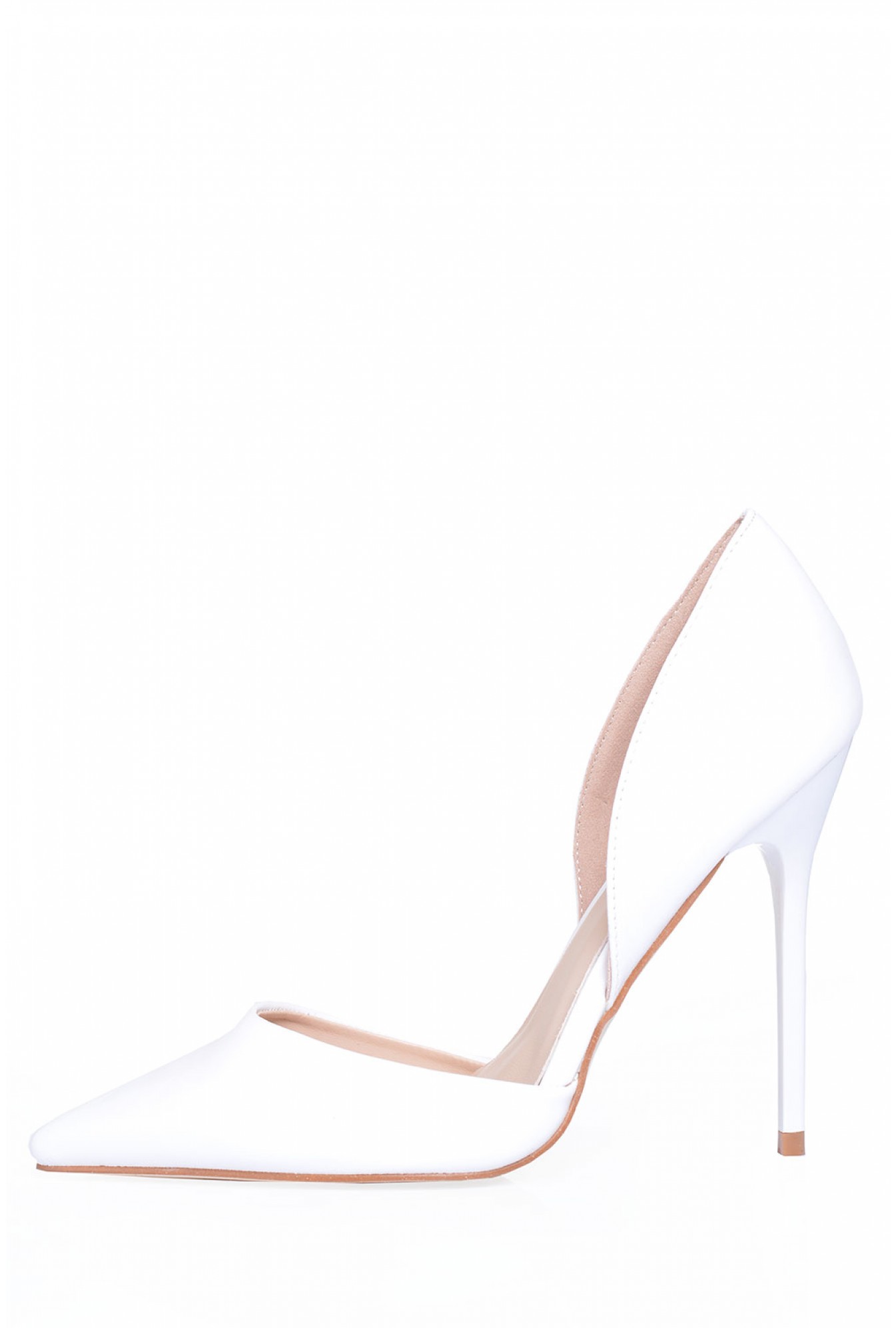 indigo white heels
