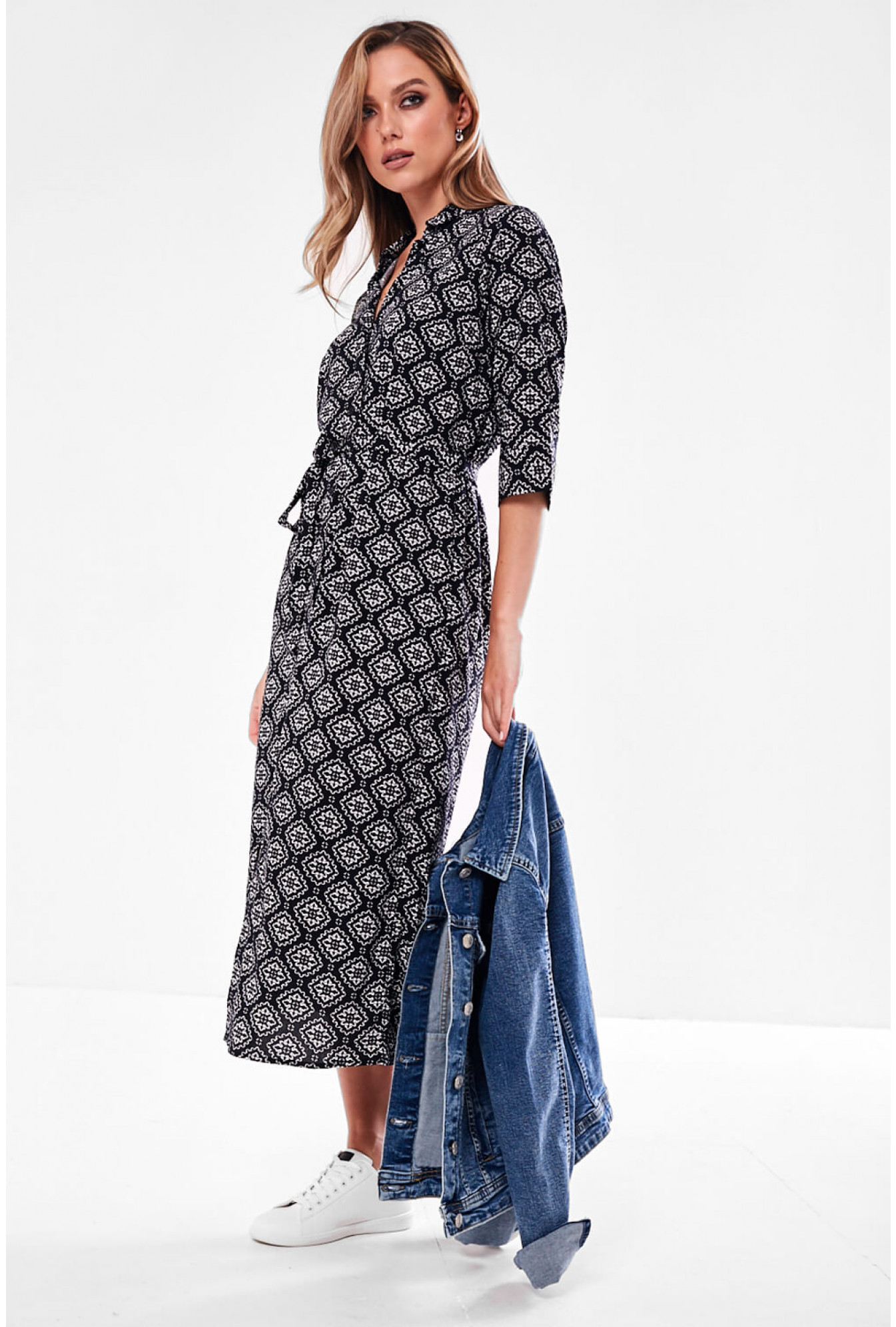 shirt dress with trainers