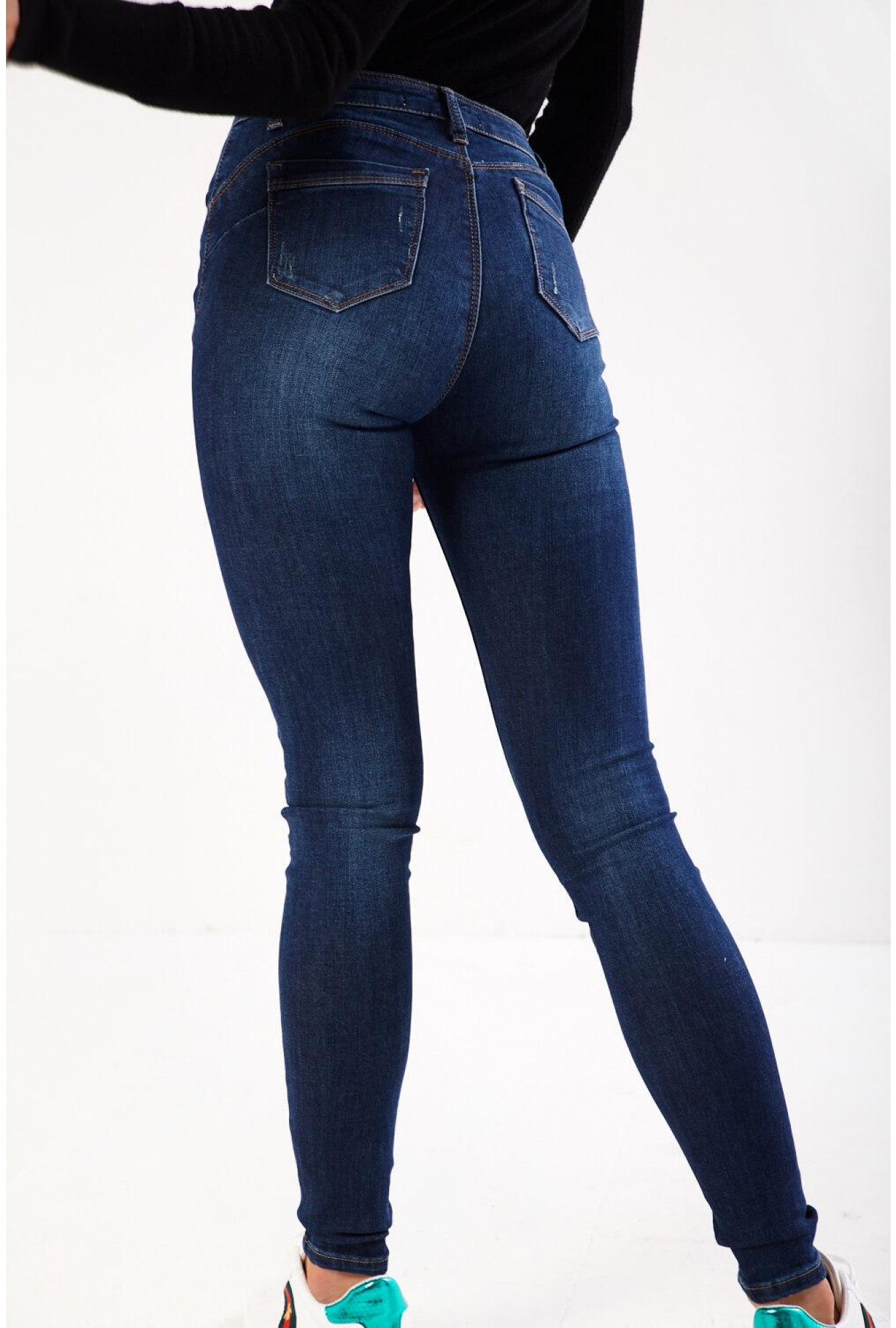 shiny design jeans