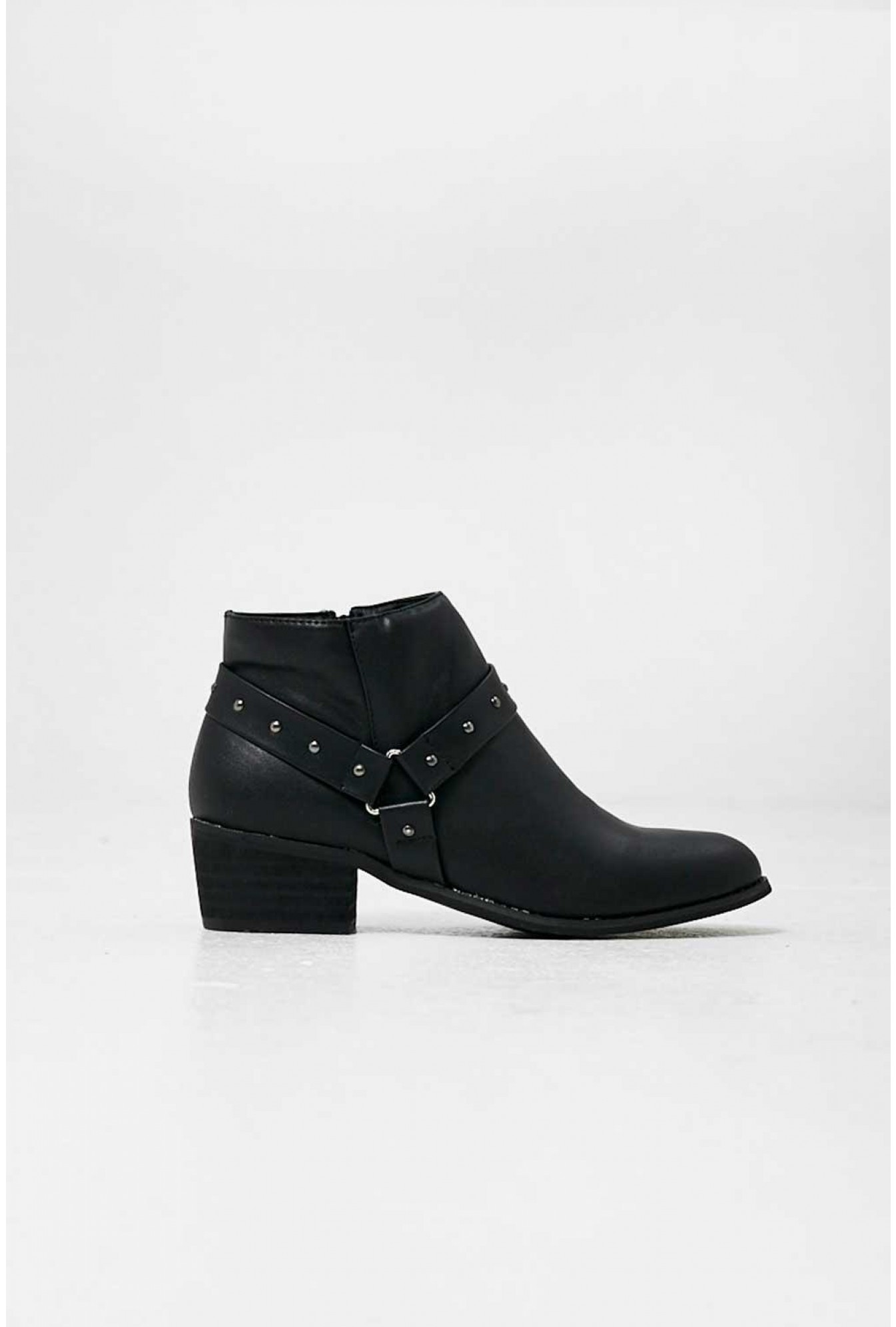 Layla Studded Strap Ankle Boots 