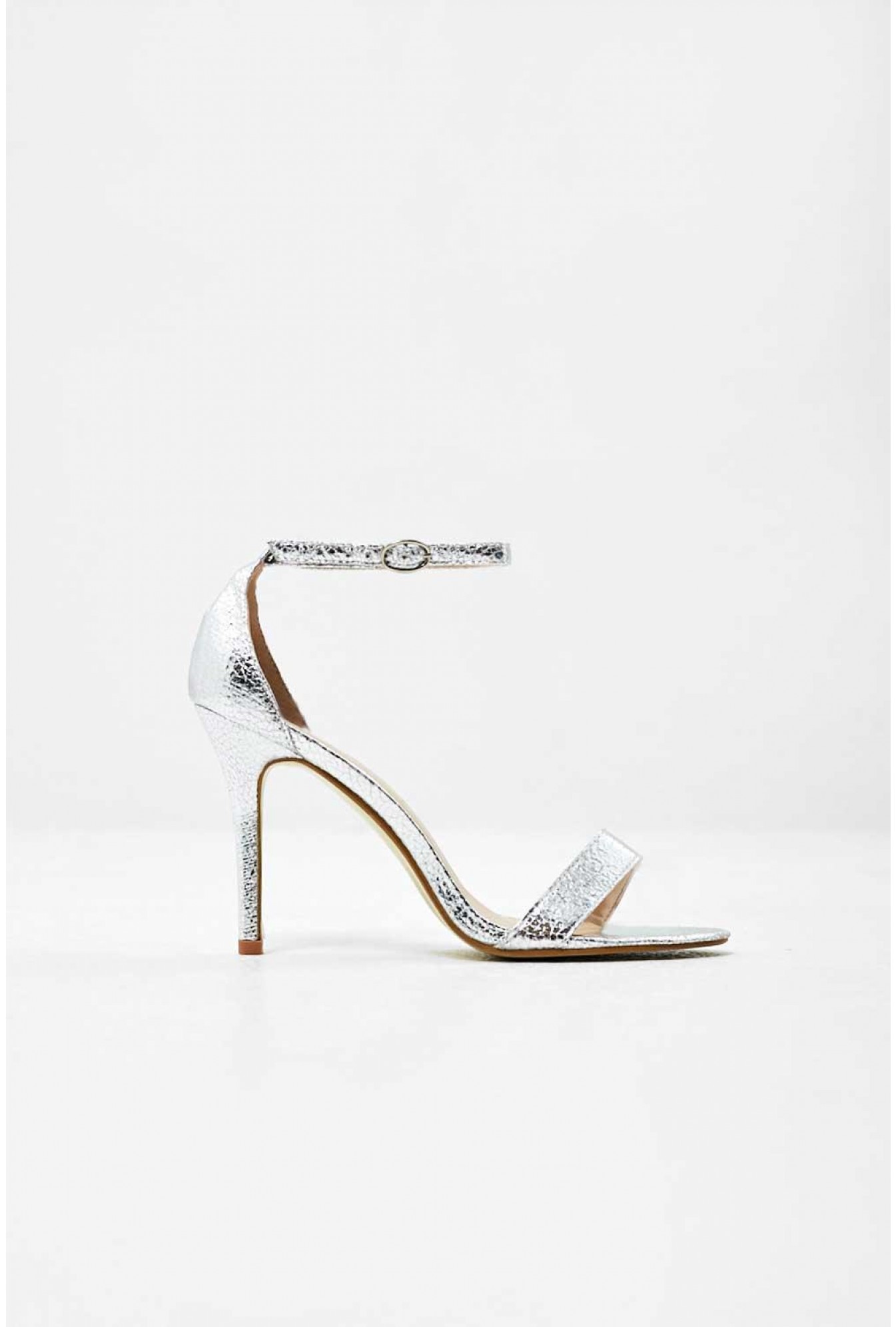 barely there heels silver