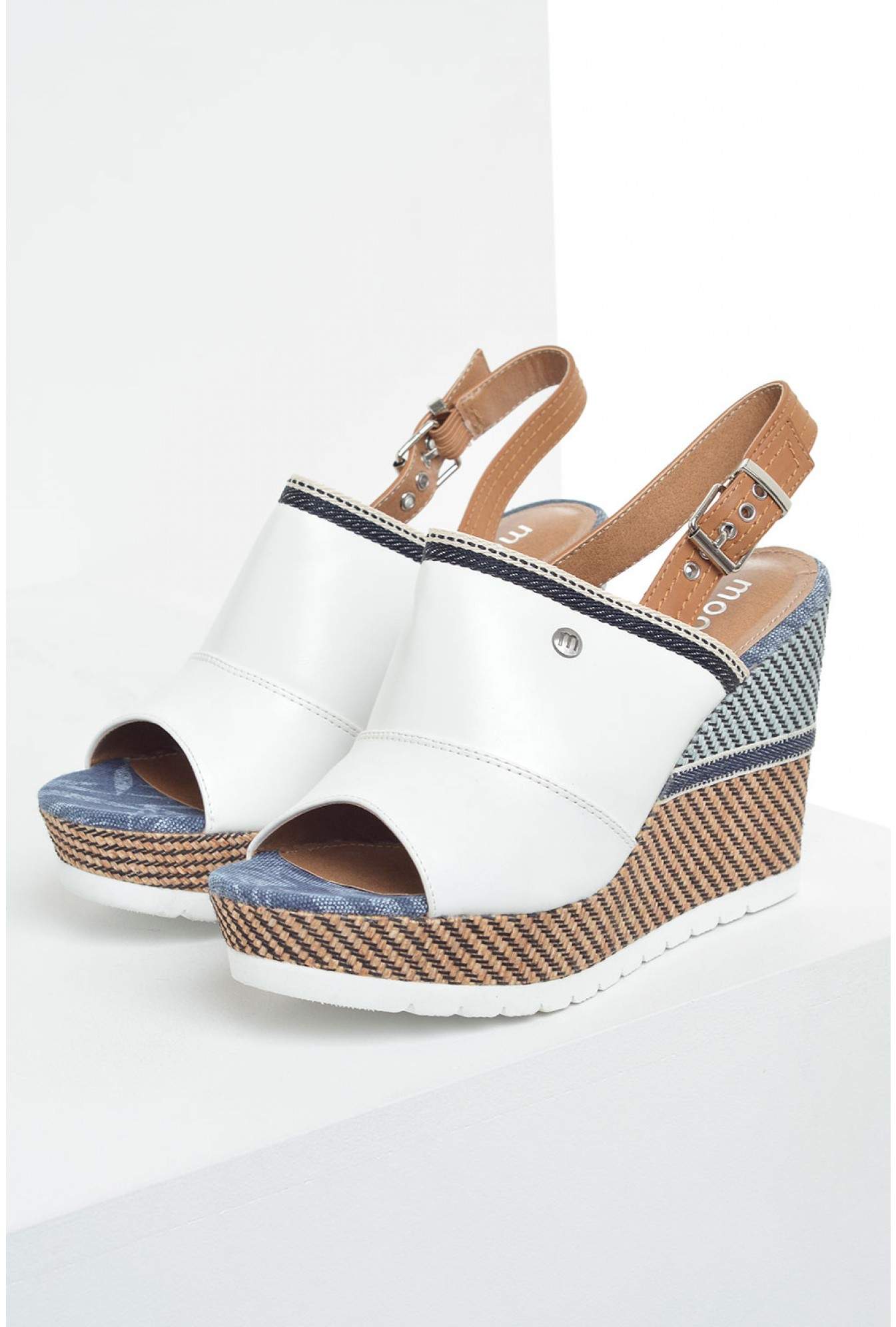wedges with white sole