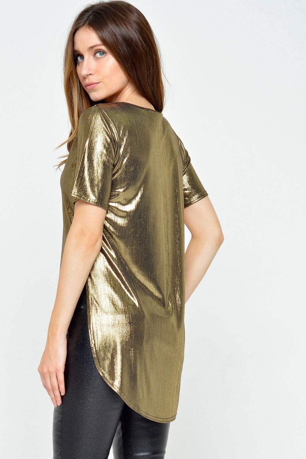 Passion Cami Metallic Top in Gold | iCLOTHING