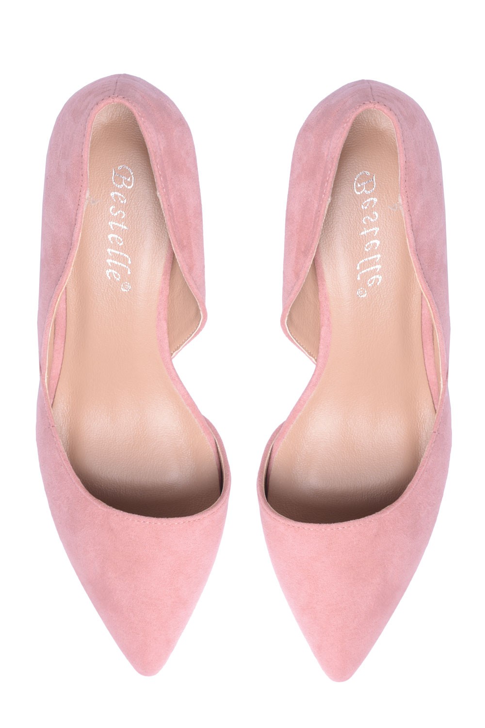 dusty pink kitten heel shoes