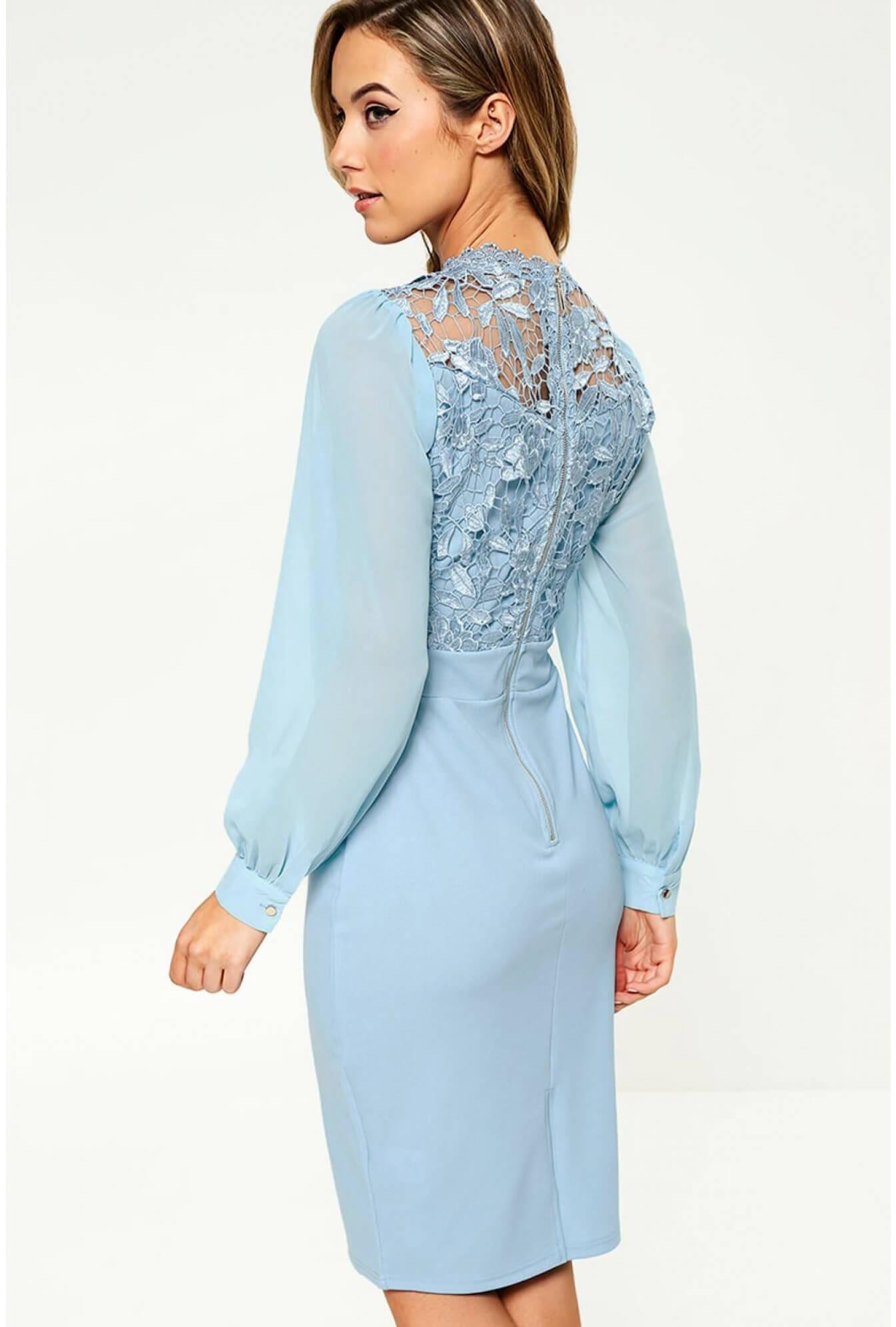 blue occasion dress