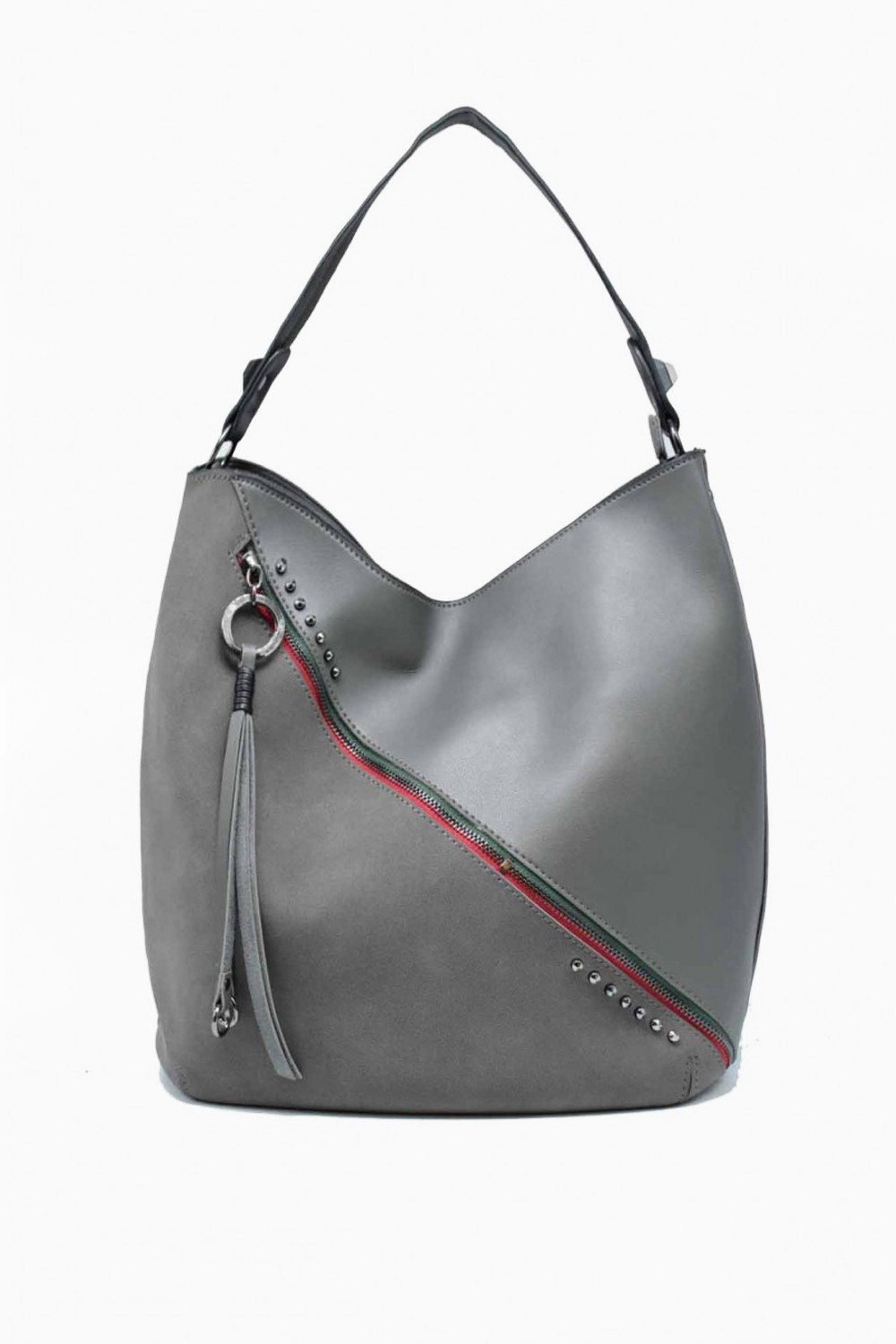 Tom & Eva Kenni Leather Effect Boho in Grey | iCLOTHING