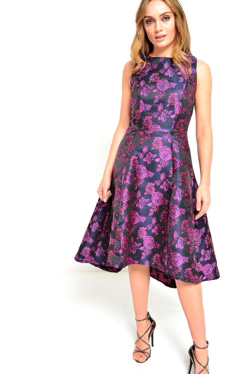 Marc Angelo Sally Brocade Dress in Pink | iCLOTHING