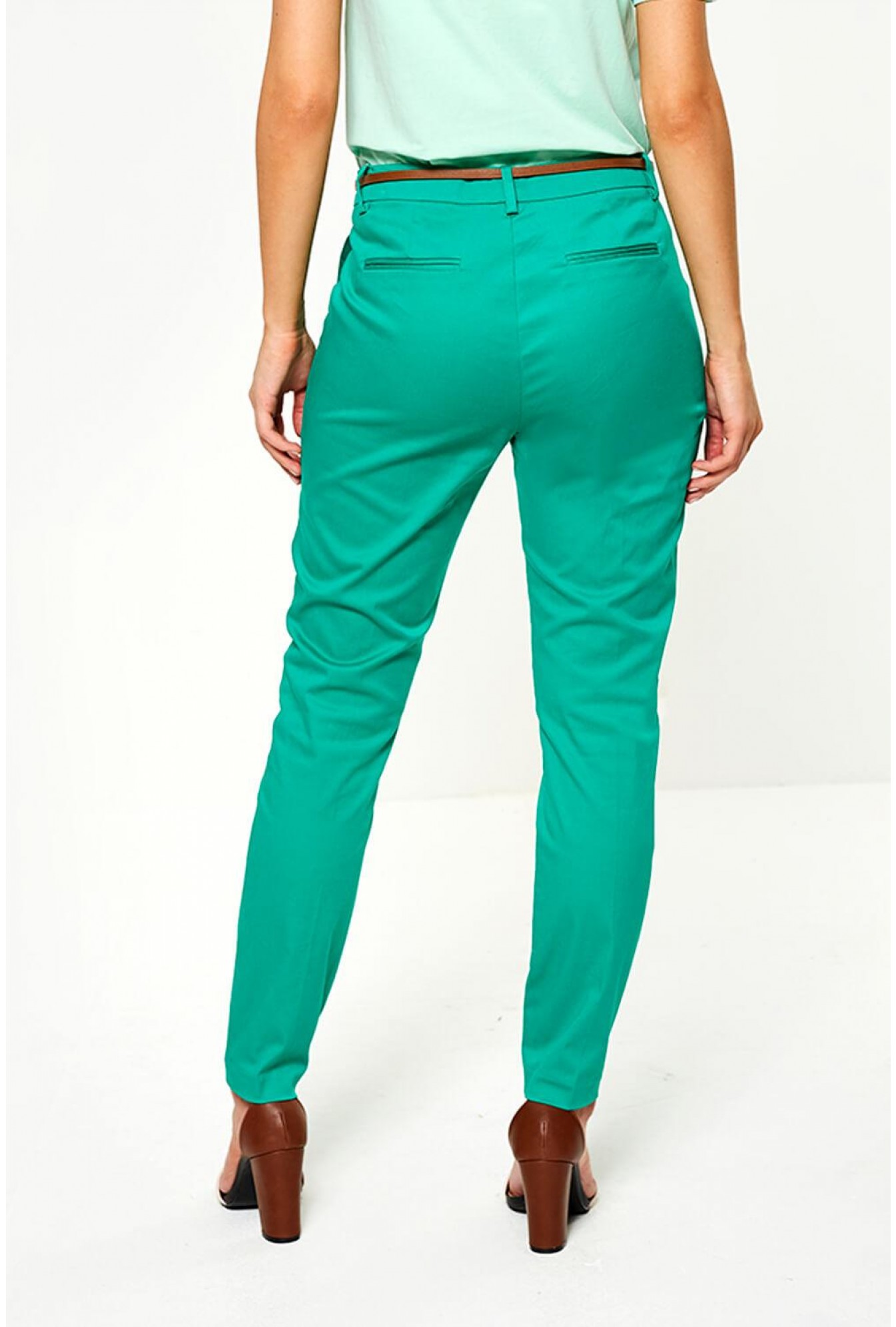 B.Young Days Cigarette Trousers in Green | iCLOTHING