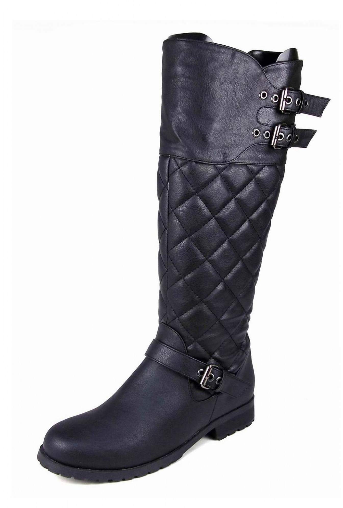 lipsy knee high quilted riding boot