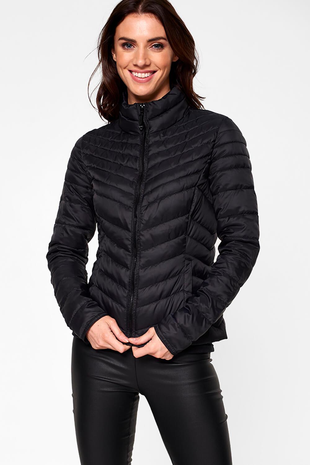 Only Demi Nylon Jacket in Black | iCLOTHING - iCLOTHING