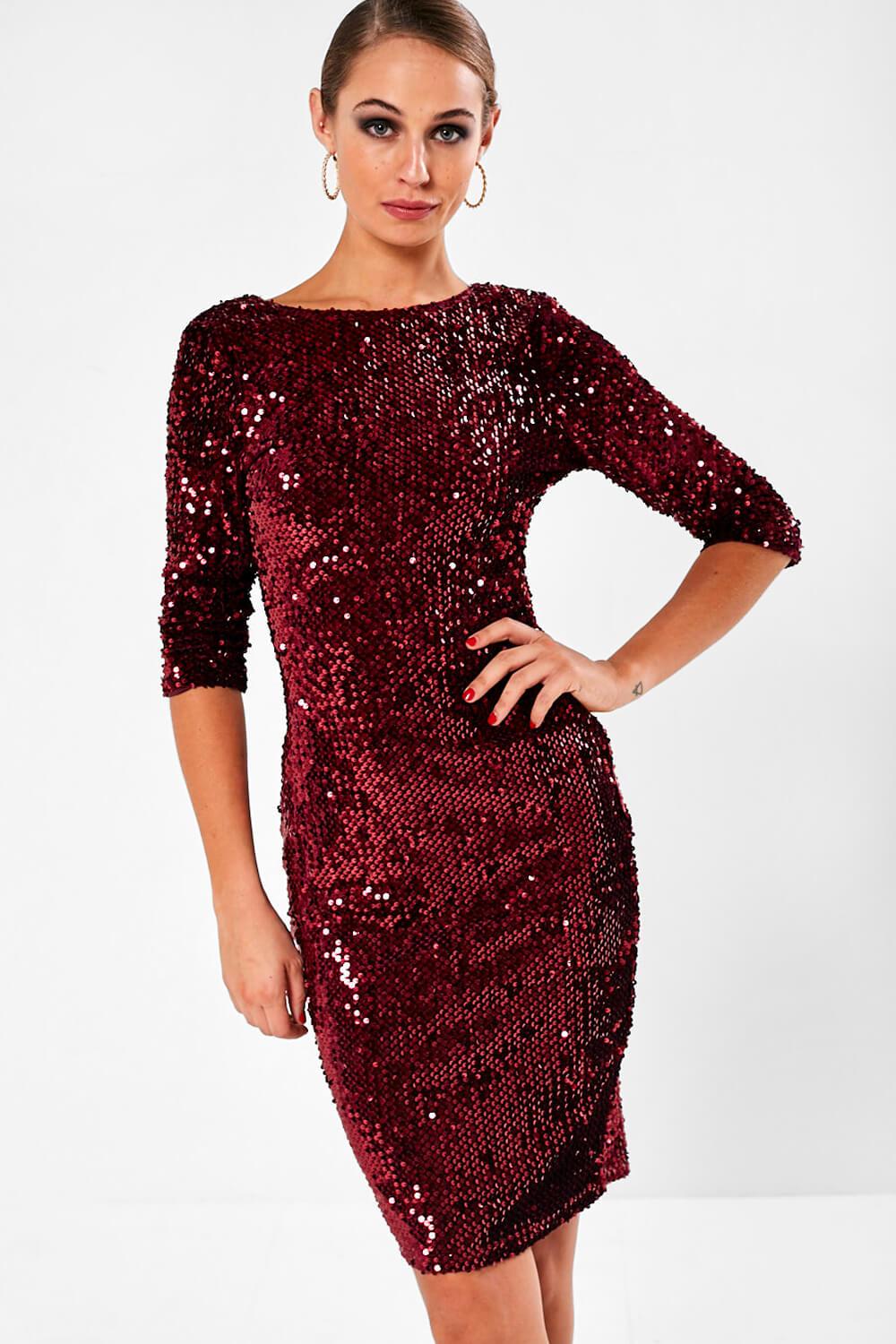 Marc Angelo Patsy High Neck Sequin ...