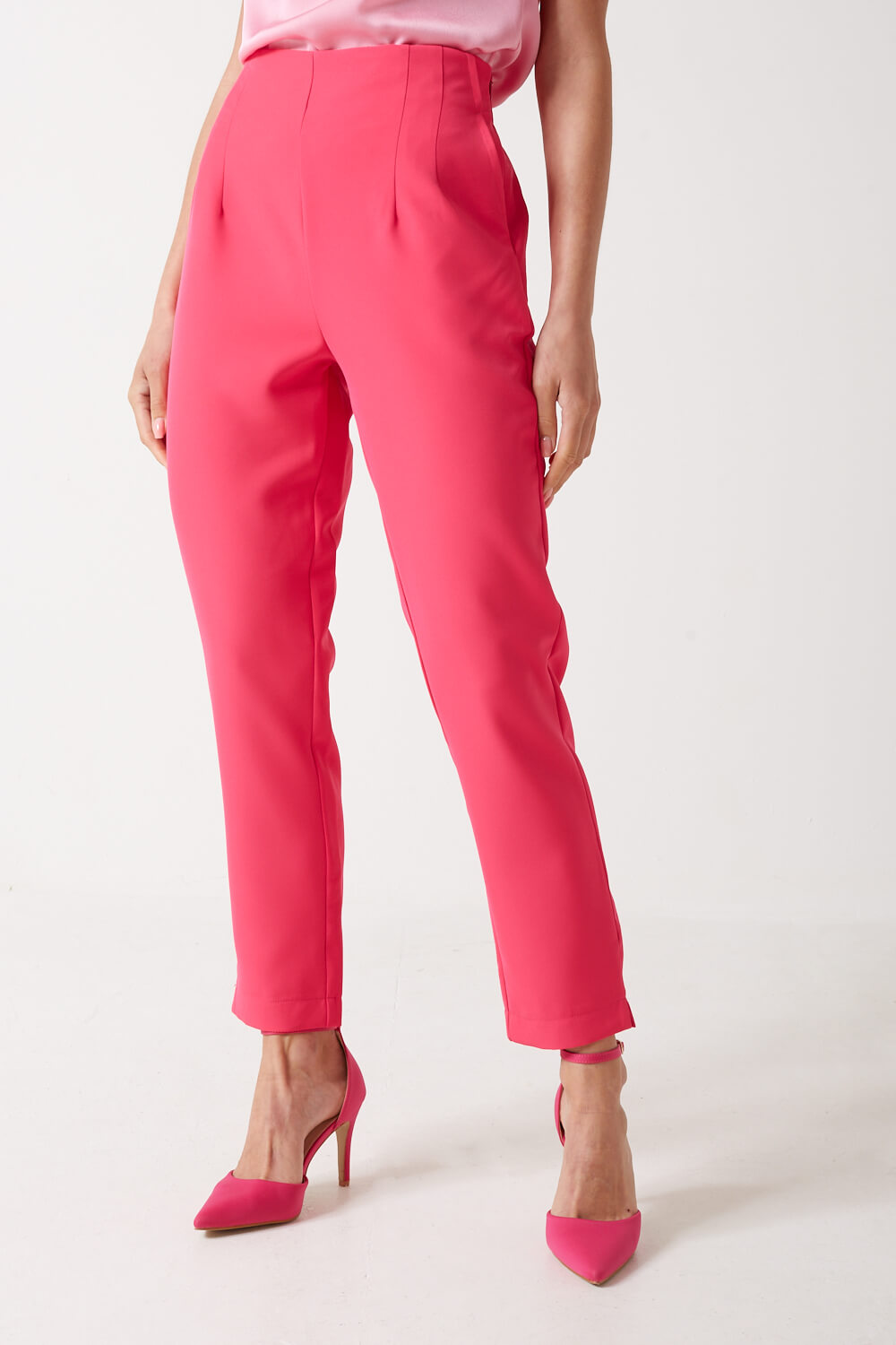 Textured Wide Pants in Dusty Pink – LILIT. Store