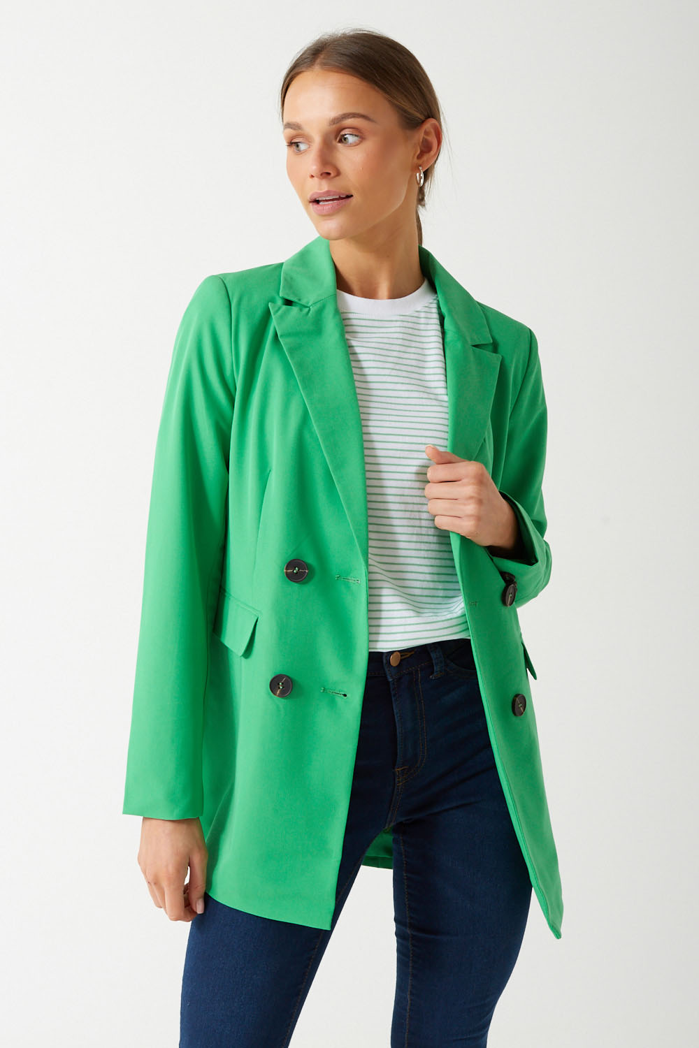 Only Mila Blazer in Green | iCLOTHING - iCLOTHING