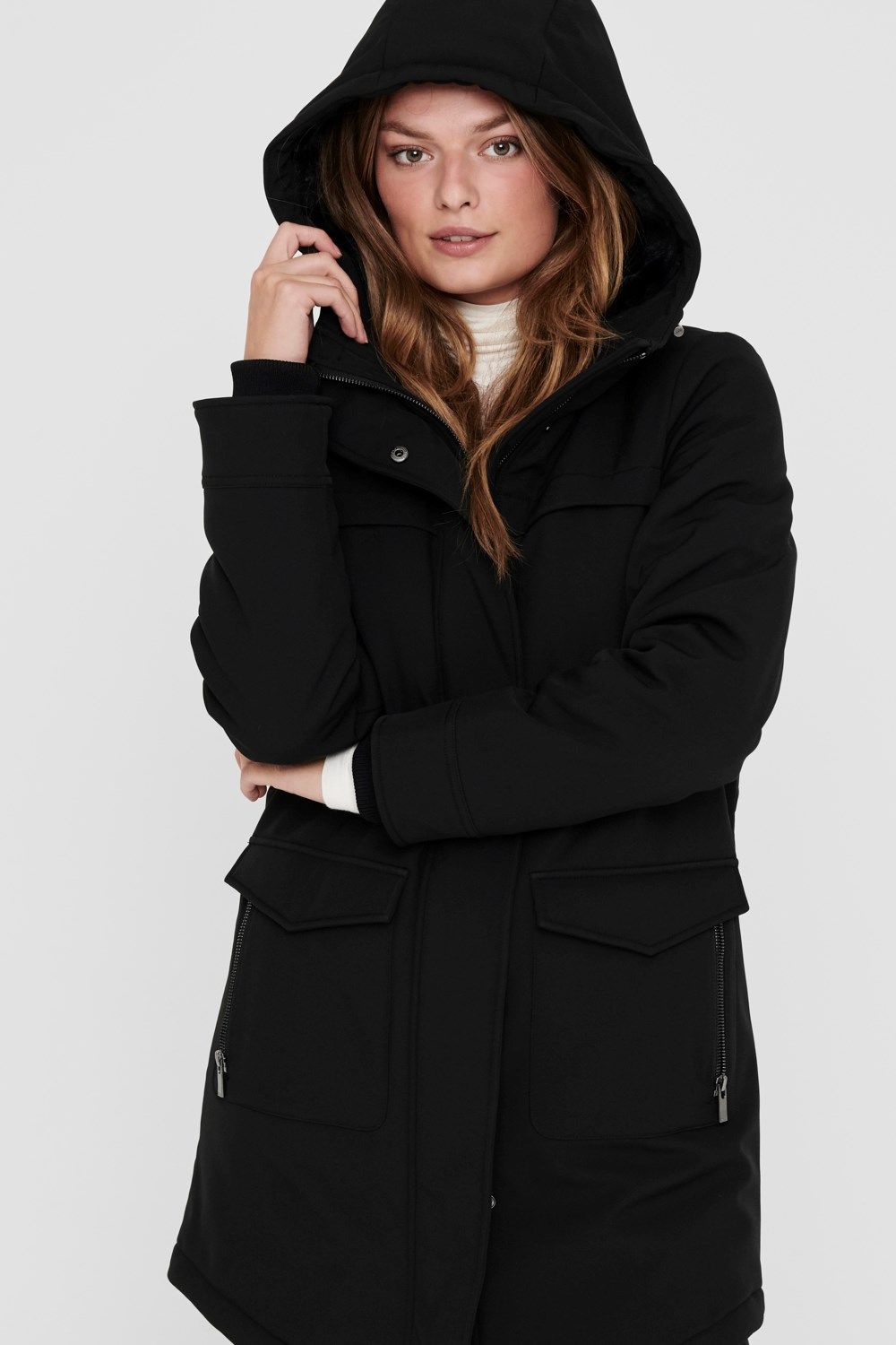 Only Maastricht Parka Jacket in Black | iCLOTHING - iCLOTHING