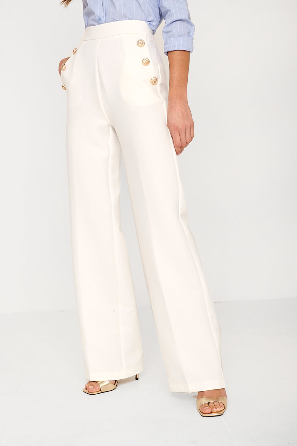 LOFT Wide Leg Sailor Pants Twill | The Shops at Willow Bend