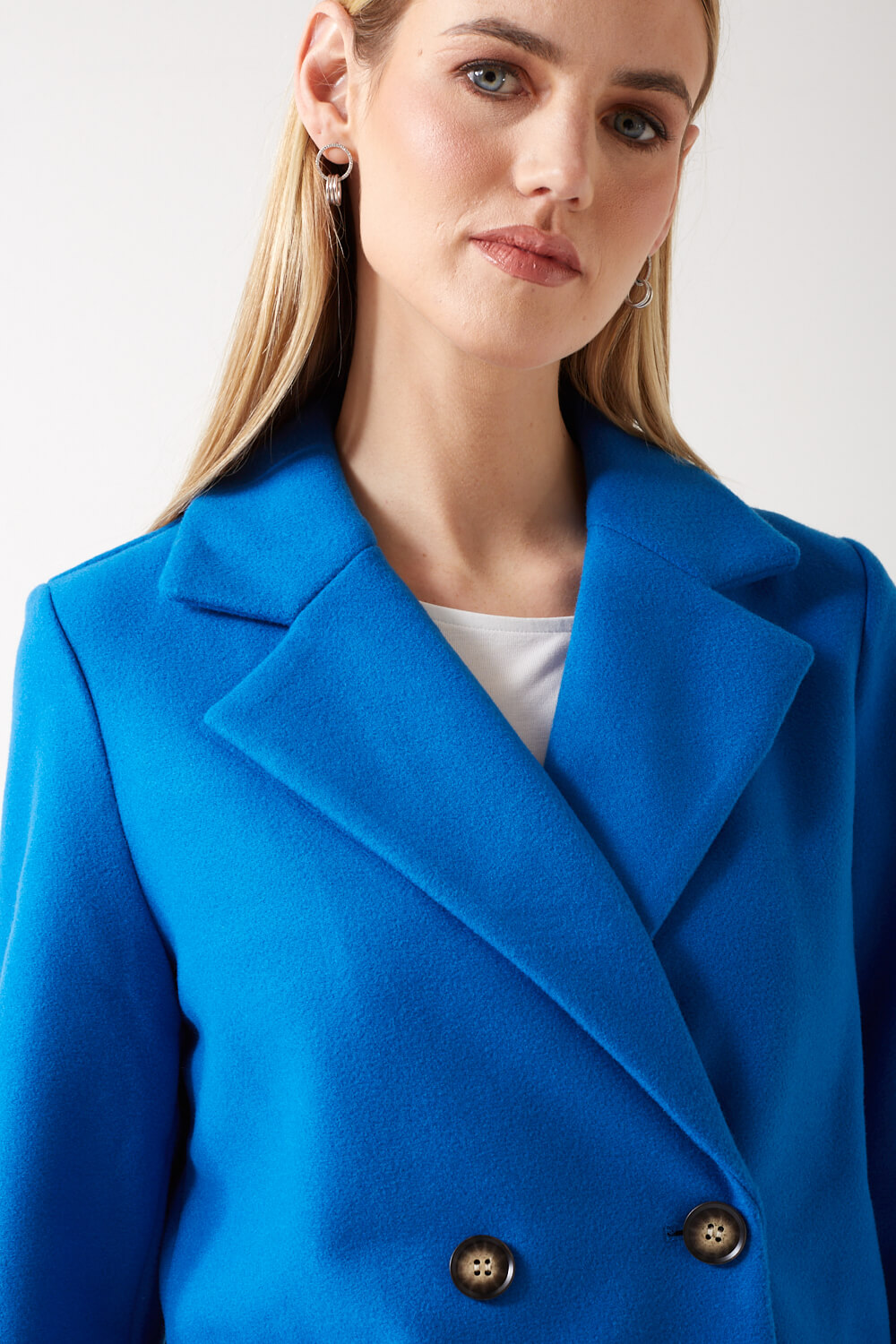 Vero Moda Vince Tailored Coat in Blue | iCLOTHING - iCLOTHING